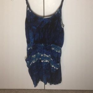 Blue Abstract Art Dress